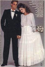 1983 Burda Moden Bridal Dress Patterns Wedding Gowns Vintage 1980s Wedding Dress