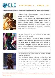 Practicar El Futuro Con Superheroes Eleinternacional Ejercicios De Espanol Educacion Espanol Ensenando Espanol