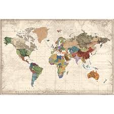Portfolio Canvas World Map Of Maps By Studio Voltaire Graphic Art On Wrapped Canvas Kunstprojekte Weltkarte Kunst
