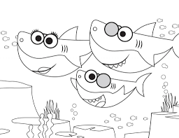 Baby shark party time kids. The Best Printable Shark Coloring Pages 101 Coloring