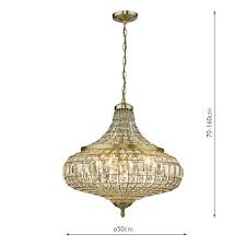 Choose from billiard lights with multiple downward facing shades to spotlight a kitchen island, large pendants with a cluster of edison bulbs instead of a chandelier over the dining table or single barn lights that add a charming touch to a foyer, guest. Asmara 6 Light Pendant Antique Brass Crystal