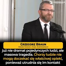 Proponowane treści są zbiorem publikacji grzegorza brauna ogólnodostępne w internecie. Konfederacja Grzegorz Braun Po Ogloszeniu Zoltej Strefy W Calej Polsce Dosc Straszenia Ludzi Upominamy Sie O Zdrowy Rozsadek I Fakty Facebook