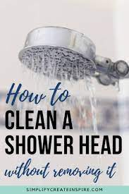 How To Clean Descale A Shower Head Shower Heads Cleaning Shower Cleaner