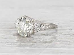 3 93 Carat Edwardian Engagement Ring Edwardian Engagement Ring Vintage Engagement Rings Engagement Rings