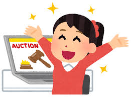 ネットオークションで落札できた人のイラスト（女性）&nbsp;|&nbsp;かわいい&nbsp;...