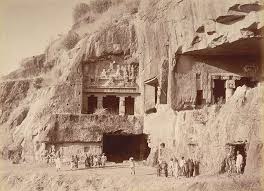 Deowara Caves, Ellora; a photoby Lala ...