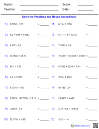 State the number of significant digits in each measurement. Significant Figures Worksheets With Answer Sheet I Teachersherpa