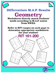Differentiate M A P Results Geometry Map Nwea Map Geometry Worksheets