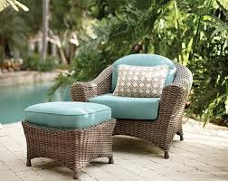 Martha Stewart Living Lake Adela Two Piece Seating Set Chair And Ottoman Set Patio Lounge Chairs Wicker Lounge Chair