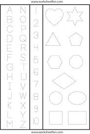 Letters Numbers And Shapes Tracing Worksheet Shape Tracing Worksheets Tracing Worksheets Free Tracing Worksheets