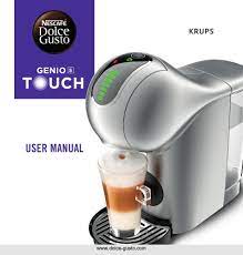 Savor a variety of coffee, tea and hot chocolate red genio s plus capsule coffee machine. Krups Nescafe Dolce Gusto Genio S Touch User Manual Pdf Download Manualslib