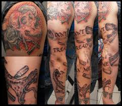 Beneath the rattlesnake are the words: Dont Tread On Me Tattoo Neck Review At Tattoo Idestorm Naturstyrelsen Dk