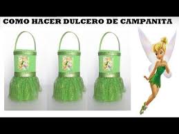 Como Hacer Dulcero De Campanita En Foami Como Hacer Dulceros Temas Para Fiestas Fiesta De Campanita