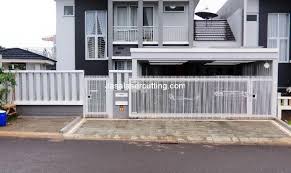 Pagar rumah minimalis warna putih elegan pagar sumber : Desain Pagar Minimalis Terlihat Mewah Dengan Cara Memilih Yang Tepat Jasa Laser Cutting