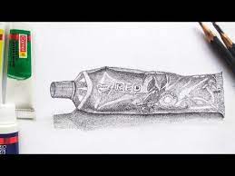 Draw the bottom of the teeth. Drawing Toothpaste Youtube Drawings Pencil Art Colgate Toothpaste