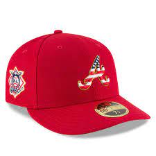 Atlanta Braves New Era 2018 Stars Stripes 4th Of July On Field Low Profile 59fifty Fitted Hat Red Atlanta Braves Braves Hat Atlanta Braves Baseball