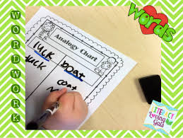 Literacy Loving Gals Freebie Time Using Analogy Charts In