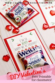 You can make the same basic cards for everyone. Fruit Snack Valentines With A Free Printable Leap Of Faith Crafting