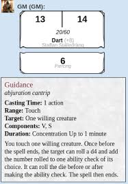 For example, a cleric with a maximum of 12 hit points currently has 6 hit points. D D 5e By Roll20 Roll Templates Roll20 Wiki