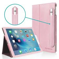 Ipad Pro 9 7 Case Corner Protection Casecrown Bold Standby Pro Rose Quartz Pink Case W Apple Pencil Holde Apple Pencil Holder Apple Ipad Case Ipad Pro