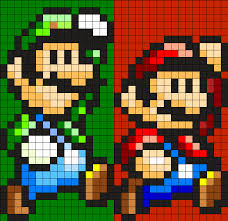 Mario And Luigi Perler Bead Pattern Bead Sprite Pony Bead Patterns Perler Bead Patterns Perler Bead Mario