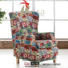 Jacquard stretch sofa sitzkissenbezug für 1/2/3/4 sitzkissen, für die meisten sofas. Eysa Elastisch Sofa Uberwurf Ohrensessel Graffiti Retro Nuevas