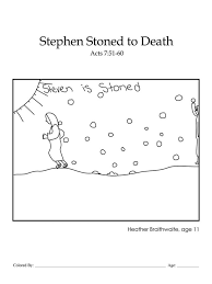 Use these for teaching about the jesus, the old testament, the new testament, or sending the bible has some of the most exciting stories ever told and these coloring pages help you tell the stories about the prophets and heroes of the. Kids Color Me Bible Chapter 54 Stephen Stoned To Death Kids Talk About God