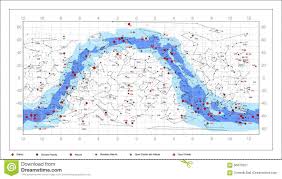 Caldwell Sky Chart Astronomy Objects Stock Vector