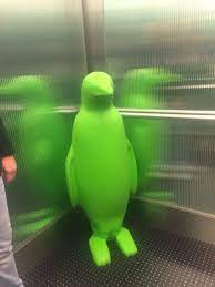 Green Penguin 21c Bentonville Scale Art Large Scale Art Dinosaur Stuffed Animal