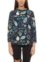 4.3 out of 5 stars. Bianca Kerry Print Shirt Textured Women S Sweatshirt With Floral Pattern Blue