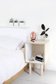 Diy Cube Side Table Themerrythought Diy Side Table Diy Furniture Bedroom Home Furniture