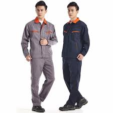 Men Work Clothing Sets Welder Uniforms Wear Resistant Welding Clothes Long Sleeve Jackets Pants Male Workin Welding Clothes Safety Clothing Long Sleeves Jacket