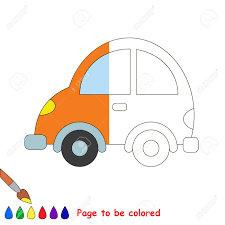 Coloriageetdessins.com vous offre la possibilité de colorier ou imprimer votre dessin voiture facile en. Voiture A Colorier Le Livre De Coloriage Pour Eduquer Les Enfants D Age Prescolaire Avec Des Jeux Educatifs Enfant Facile Et L Education Primaire De Niveau De Jeu Simple La Moitie Incolore De L Image