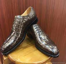 Туфли мужские крокодиловая кожа