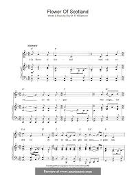 Check out our scotland sheet music selection for the very best in unique or custom, handmade pieces from our shops. Flower Of Scotland Unofficial Scottish National Anthem Von R M B Williamson Auf Musicaneo