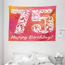 You want to find a present that helps her remember this special day and all the people who. 75th Birthday Decorations Tapestry Seventy Five With Floral Details And Swirls Little Stars Wall Hanging For Bedroom Living Room Dorm Decor 80w X 60l Inches Pink Orange White By Ambesonne Walmart Com