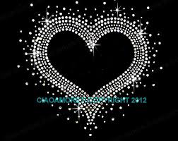 2 Hearts Clear Rhinestone Iron On Hotfix Transfer Buy 3 Get Etsy In 2021 Rhinestone Crafts Rhinestone Designs Pattern Dot Art Painting