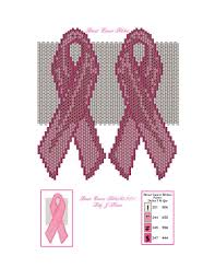 Here are some free patterns to stitch a pink ribbon cross stitch, to promote breast cancer awareness and support. Sitedelux Brick Stitch Earrings Awareness Ribbons Beading Patterns