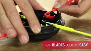 Outside of the cutting attachment. How To Use Quick Change Trimmer Heads Youtube