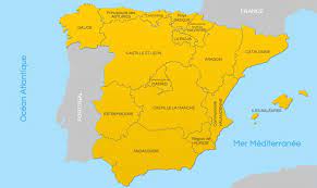 L'espagne est divisée en 17 communautés autonomes, chacune. Carte De L Espagne Regions Espagnoles Espagne Carte Espagne Catalogne