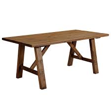(dining tables) the first dining tables of which survivors remain are the type known as refectory tables. Cotswold Rustic Trestle Dining Table Brown Inwithit