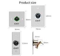 Contactless Infrared No Touch Exit Button IR Door Lock Release Switch Metal Button for Access Control System Outdoor Waterproof - AliExpress 30
