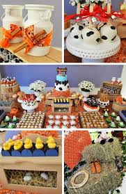 That way, guests don't have to worry about how they're going to eat. Farm Animals Baby Shower Ideas Baby Shower Ideas 4u