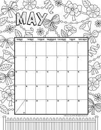 May 2020 Coloring Calendar Woo Jr Kids Activities Coloring Calendar Kids Calendar Printable Coloring