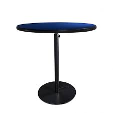 Jake outdoor round cafe table. Rent The 30 Round Cafe Table W Black Hydraulic Base Blue Top Cort Events