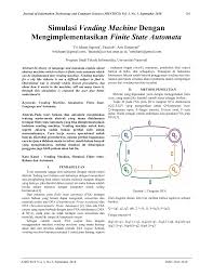 Diberikan kalimat x sebagai input. Pdf Simulasi Vending Machine Dengan Mengimplementasikan Finite State Automata