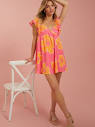 Skila Floral Dress in Pink & Orange | Altar'd State