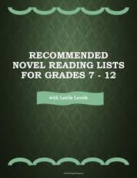 Recommended Novel Reading Lists For Grades 7 12 With Lexile Levels Middle School Libraries Teaching Secondary Lexile Reading Levels