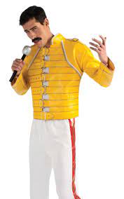 Freddie Mercury Queen Concert Yellow Jacket Leather Jackets Supreme Fashion Jackets Stylish Jackets Fashion Leather Jacket
