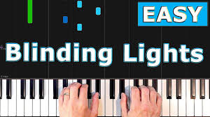 The Weeknd Blinding Lights Easy Piano Tutorial Piano Tutorial Easy Piano Easy Sheet Music